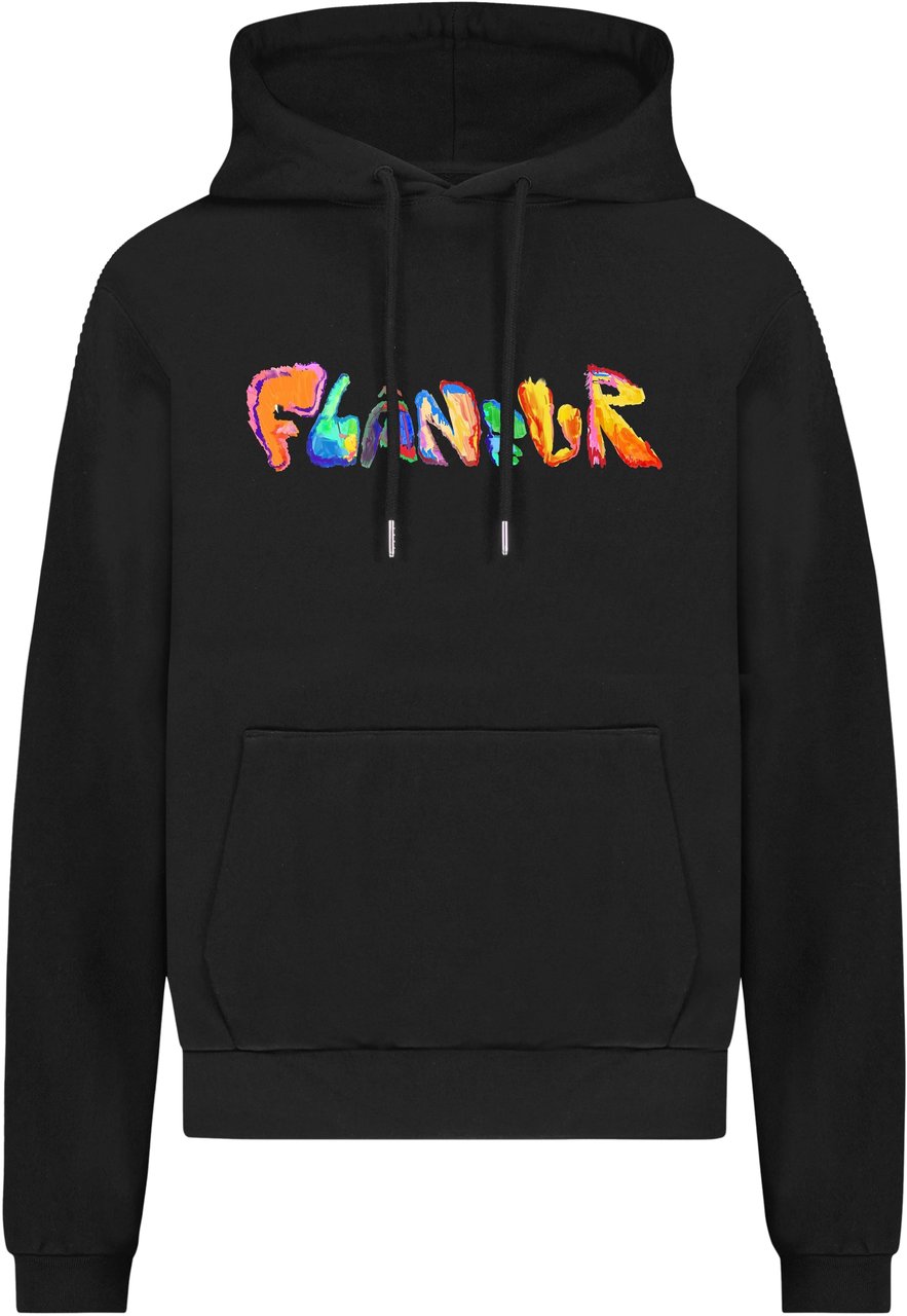 FLÂNEUR Markerstift Hoodie (500GSM) | Black Zwart