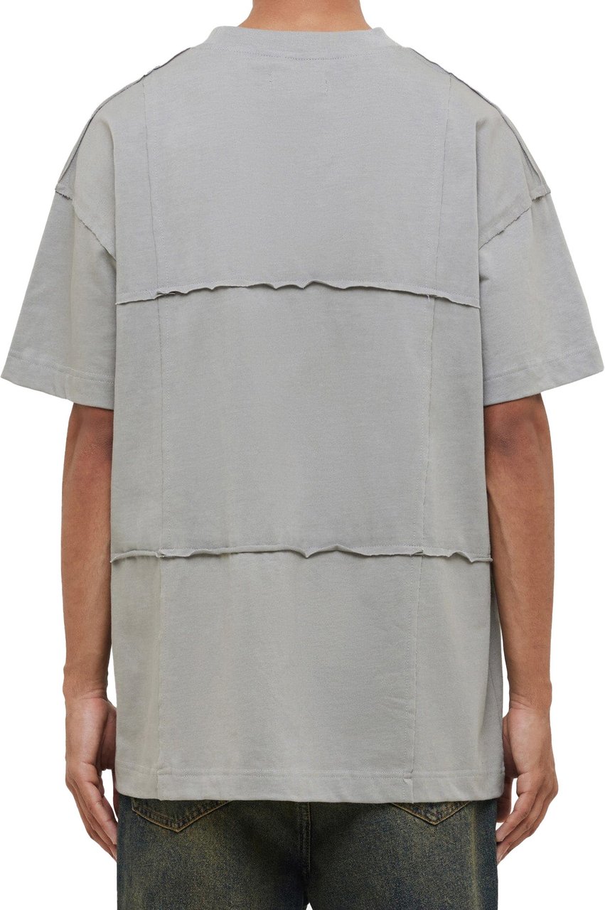 FLÂNEUR Cut & Sew T-Shirt | Concrete Grey Grijs