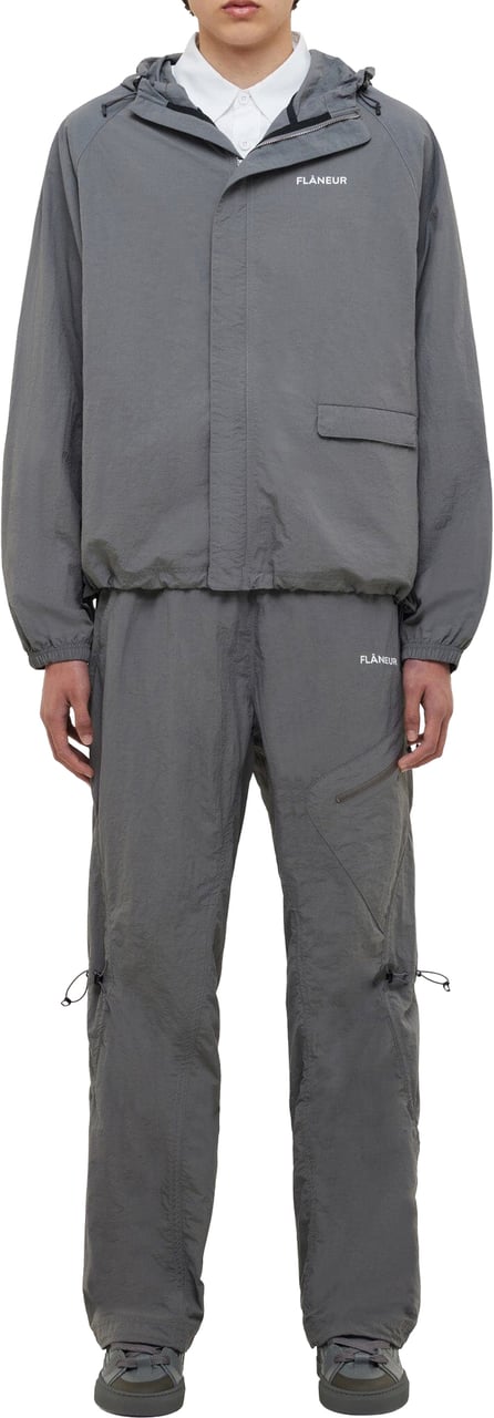 FLÂNEUR Turtle Nylon Trousers | Grey Grijs
