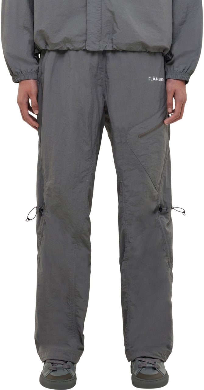 FLÂNEUR Turtle Nylon Trousers | Grey Grijs