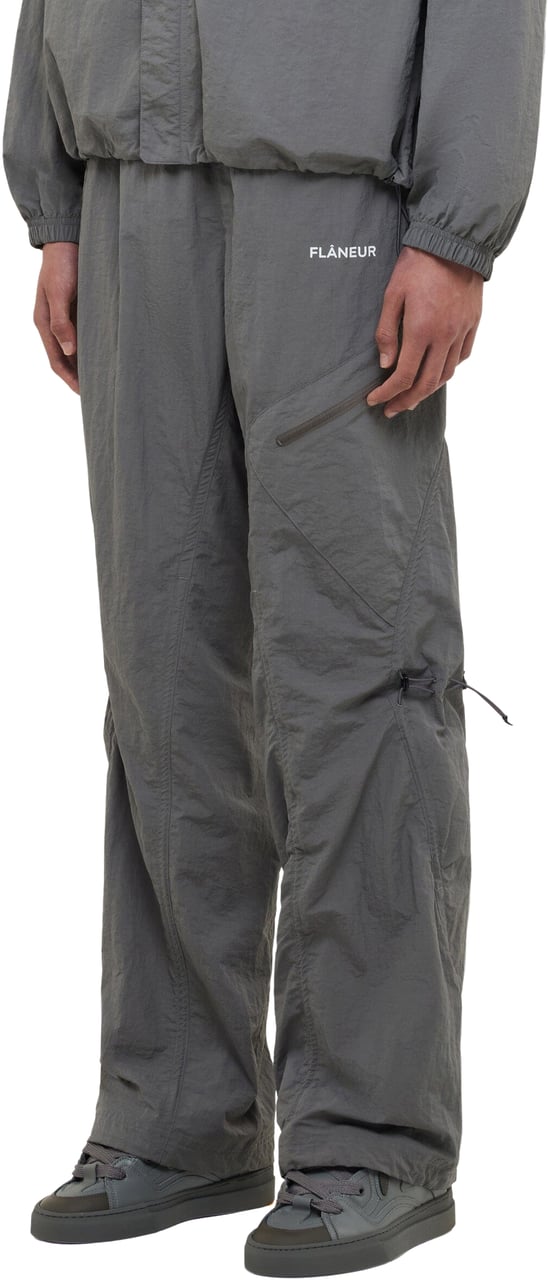 FLÂNEUR Turtle Nylon Trousers | Grey Grijs