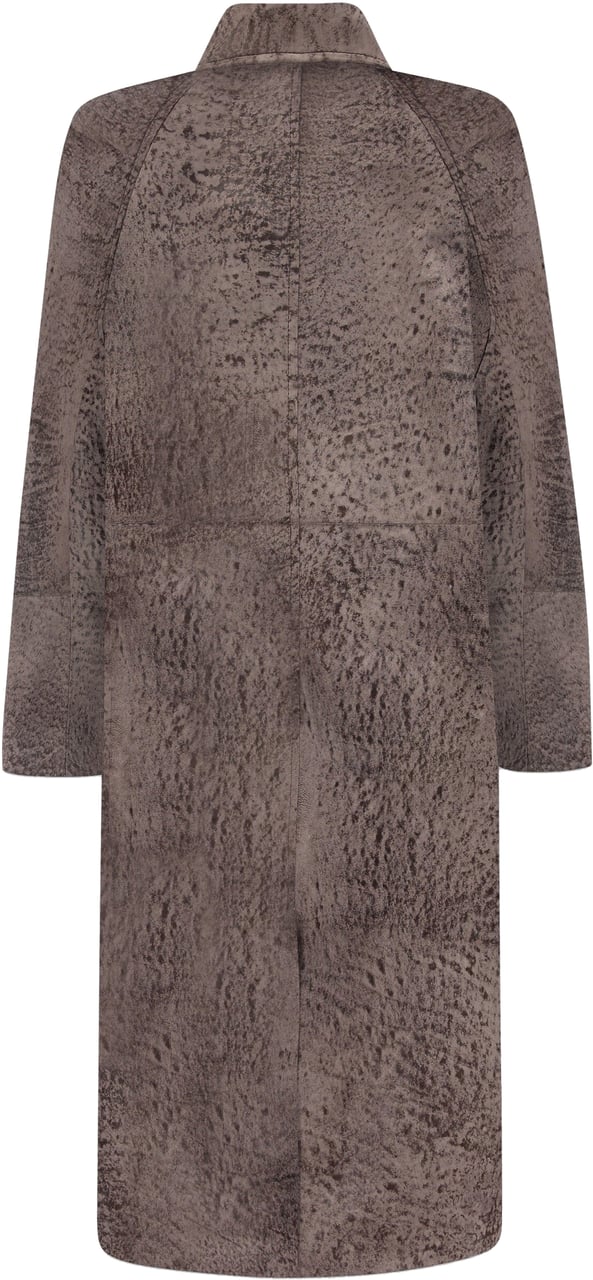 FLÂNEUR Leather Coat | Meteorite Brown Bruin