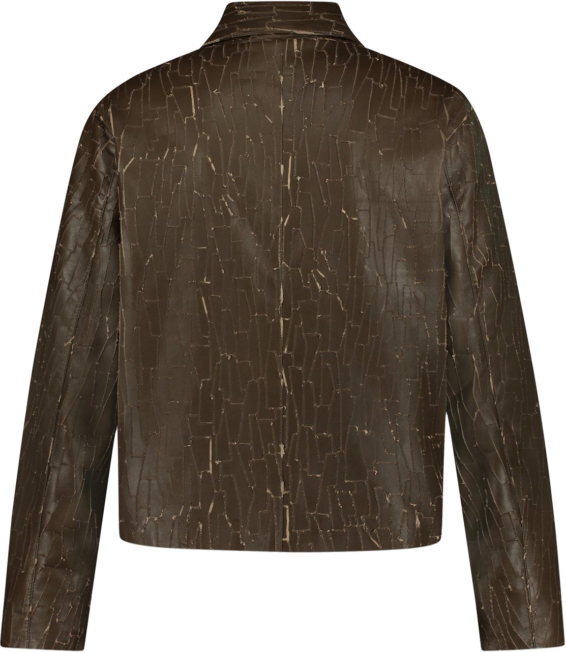 FLÂNEUR Leather Blouson | Blue/Purple Groen