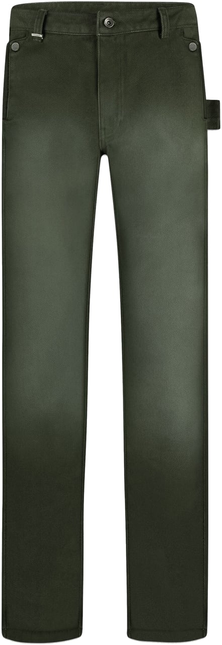 FLÂNEUR Denim Worker Pants | Olive Groen