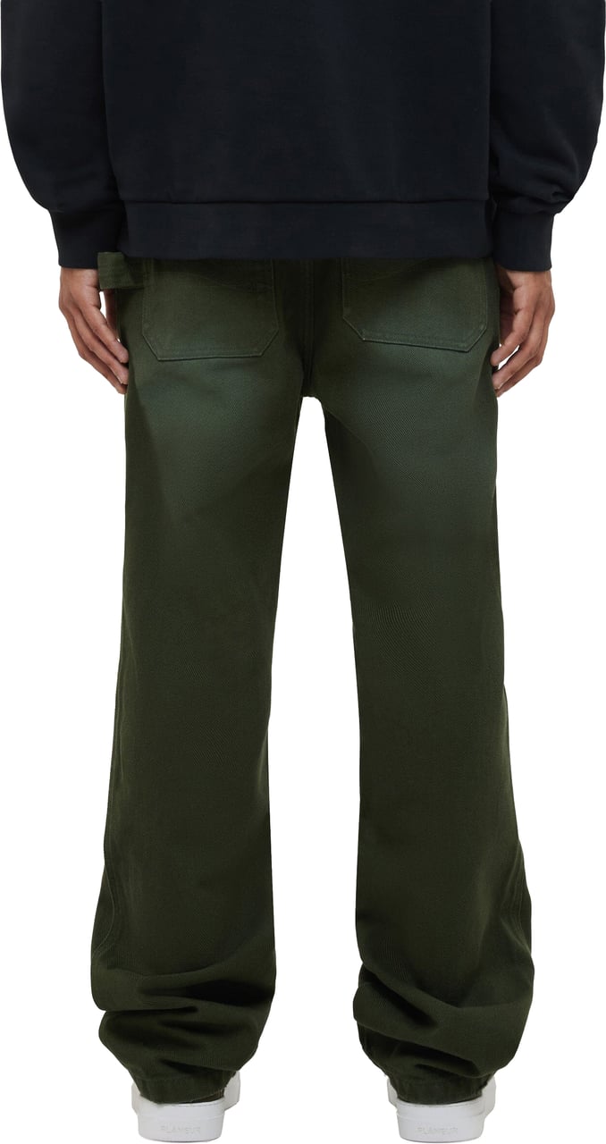 FLÂNEUR Denim Worker Pants | Olive Groen