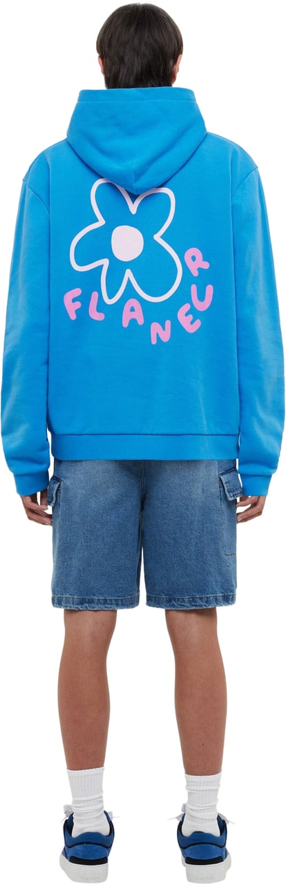 FLÂNEUR Blossom Hoodie | Blue Blauw