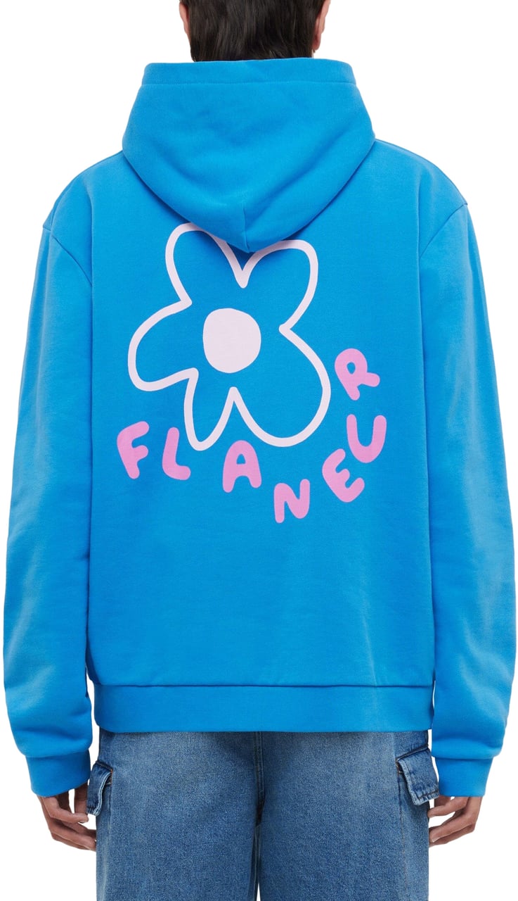 FLÂNEUR Blossom Hoodie | Blue Blauw
