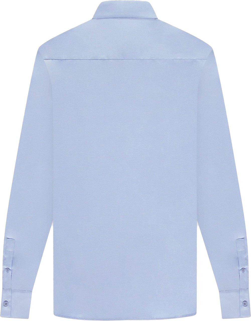 FLÂNEUR Cotton Poplin Shirt | Blue Blauw
