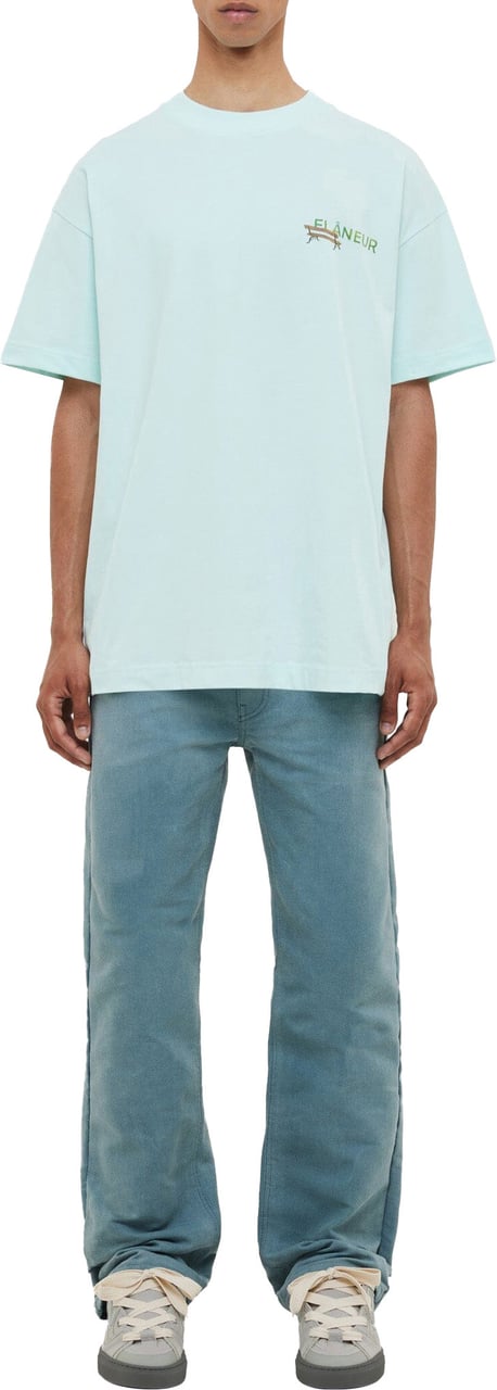 FLÂNEUR Lanterns of Love T-Shirt | Blue Blauw