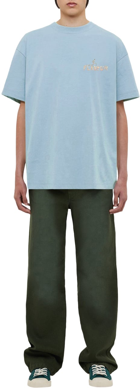 FLÂNEUR Passage of Time T-Shirt | Light Blue Blauw