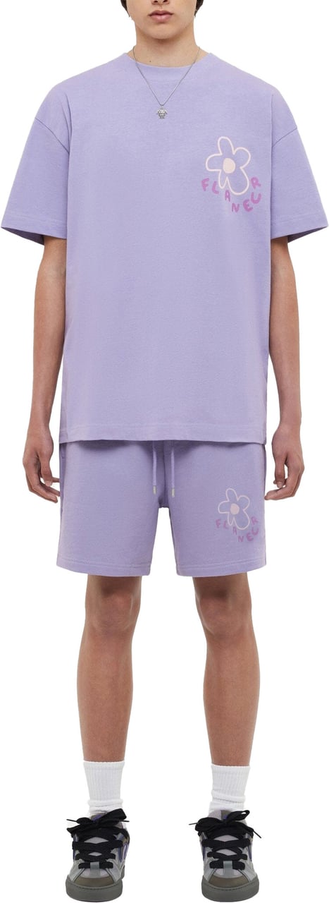 FLÂNEUR Blossom T-Shirt | Purple Paars