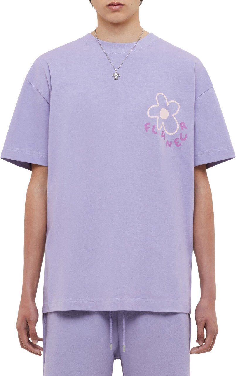 FLÂNEUR Blossom T-Shirt | Purple Paars