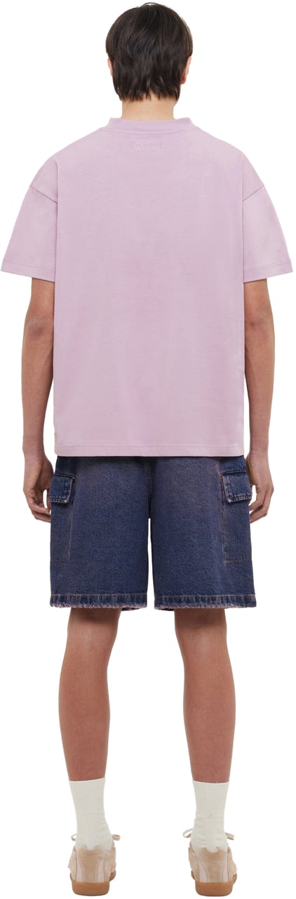FLÂNEUR Tonal Logo T-Shirt | Mauve Roze