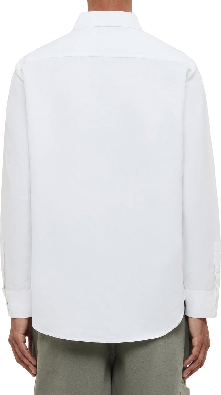 FLÂNEUR Cotton Poplin Shirt | White Wit