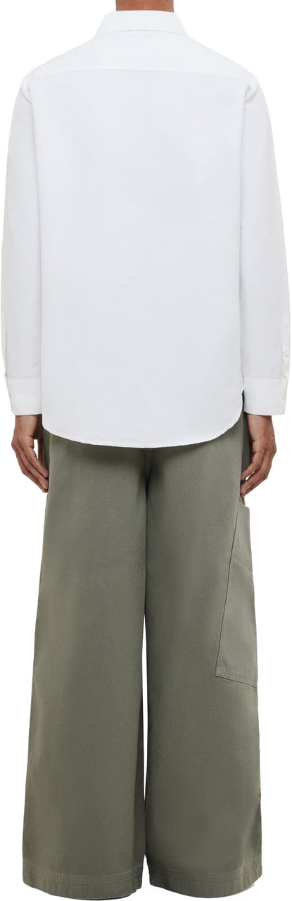 FLÂNEUR Cotton Poplin Shirt | White Wit