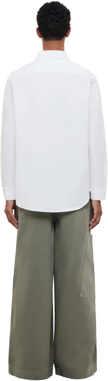 FLÂNEUR Cotton Poplin Shirt | White Wit