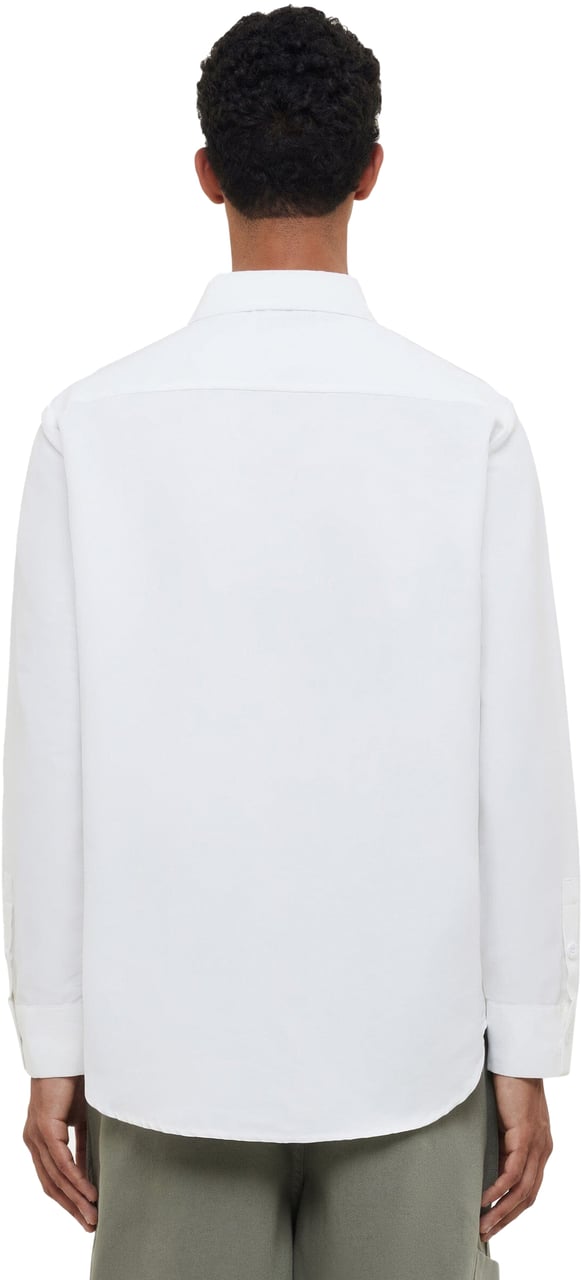 FLÂNEUR Cotton Poplin Shirt | White Wit