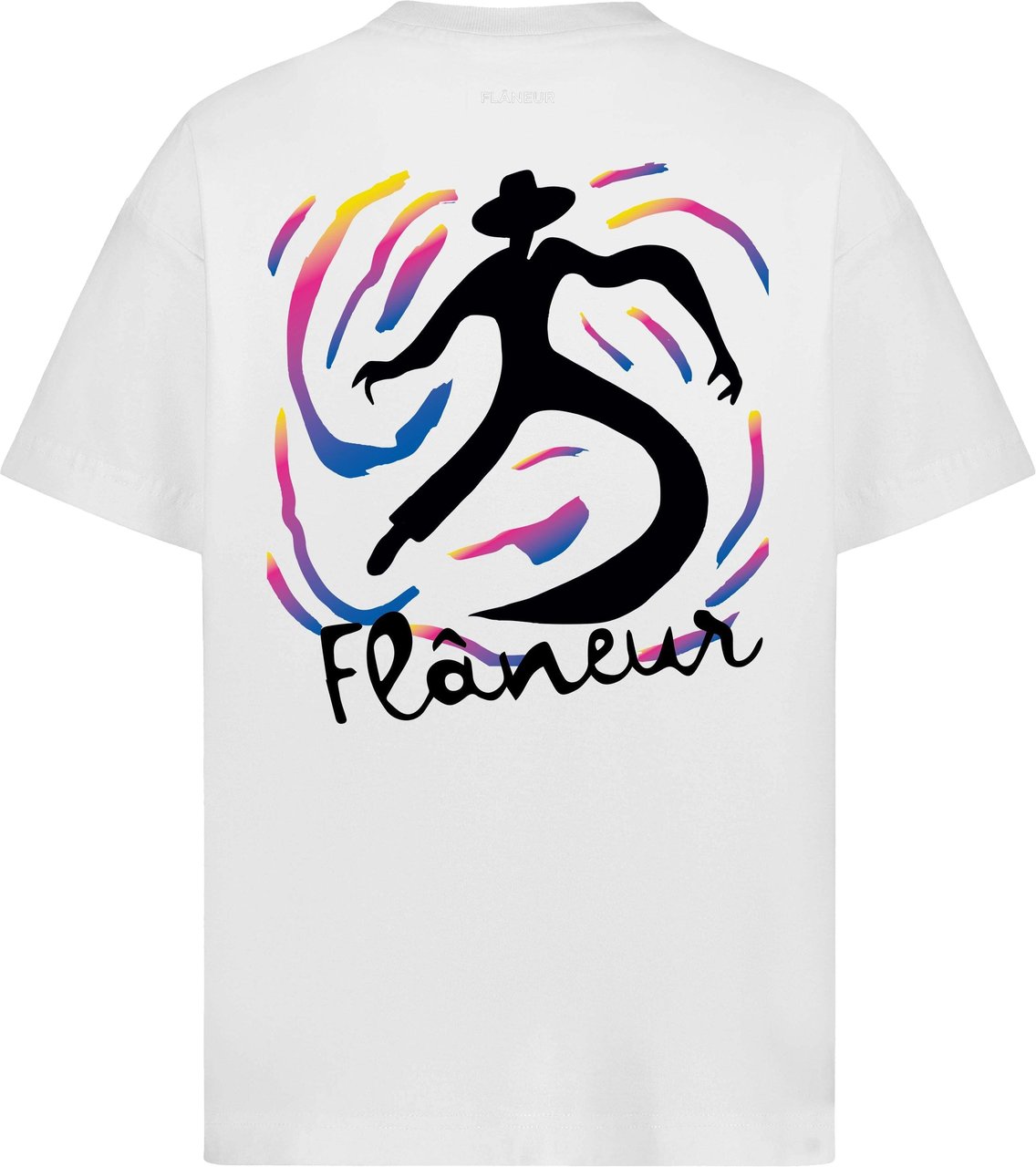 FLÂNEUR Swirl T-Shirt | White Wit