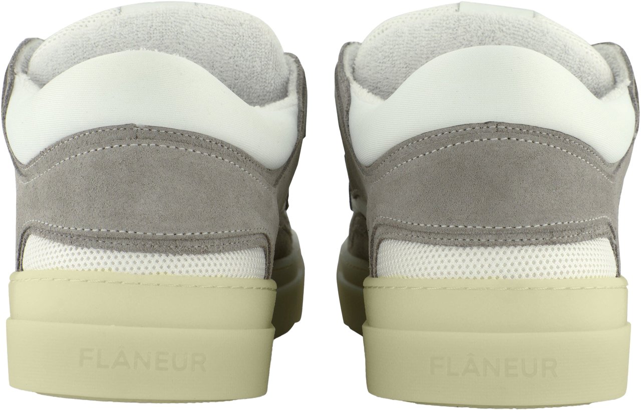 FLÂNEUR Avenue Sneaker | White/Creme Wit