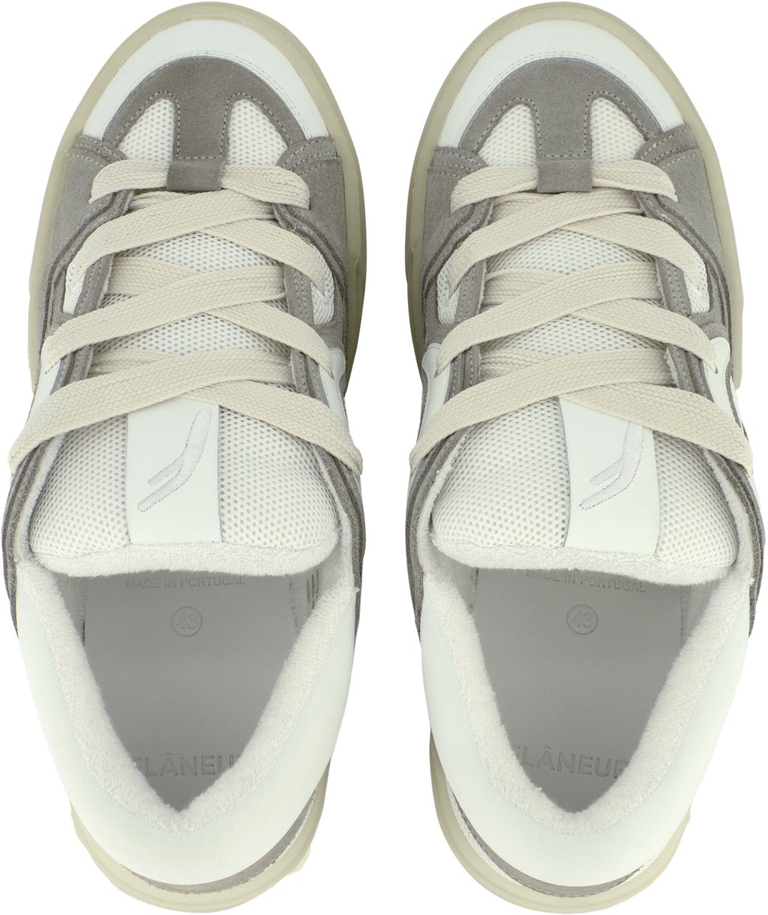 FLÂNEUR Avenue Sneaker | White/Creme Wit