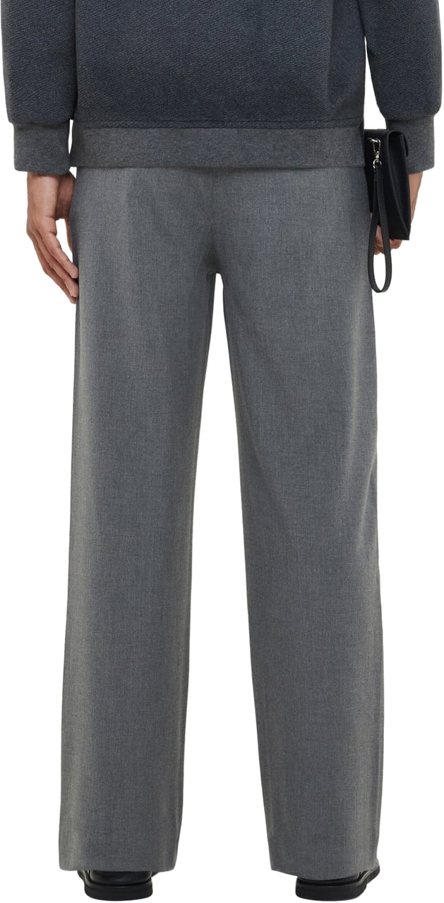 FLÂNEUR Atelier Pantalon with Rubber Patch | Grey Grijs