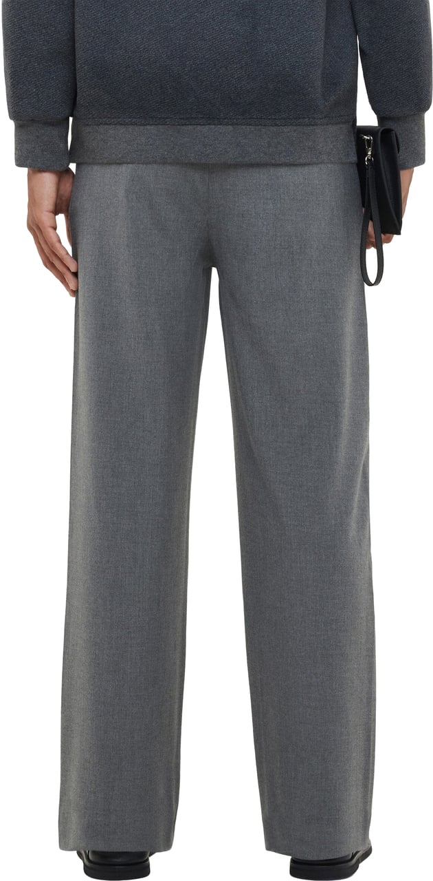 FLÂNEUR Atelier Pantalon with Rubber Patch | Grey Grijs