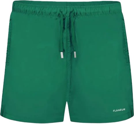FLÂNEUR Logo Swim Shorts | Green Groen