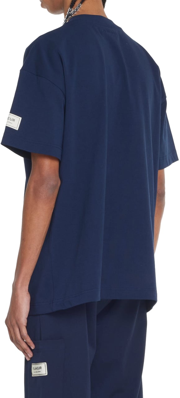 FLÂNEUR Atelier T-Shirt | Navy Blauw