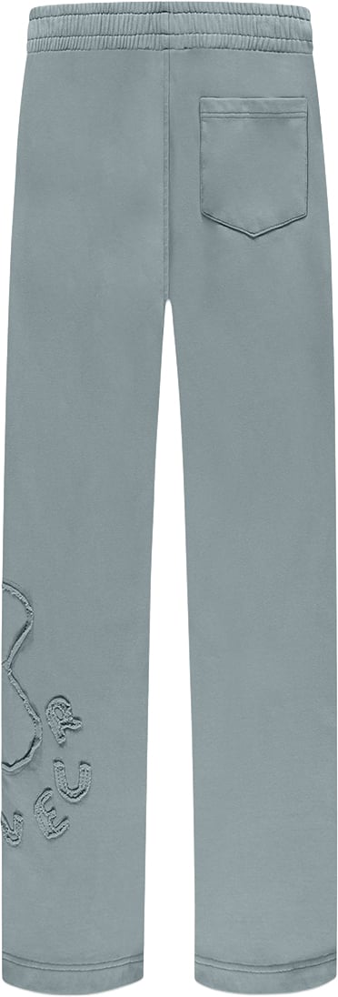 FLÂNEUR Blossom Patches Sweatpants | Steel Green Groen