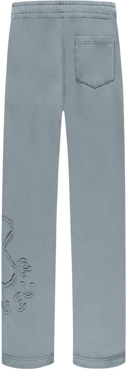 FLÂNEUR Blossom Patches Sweatpants | Steel Green Groen