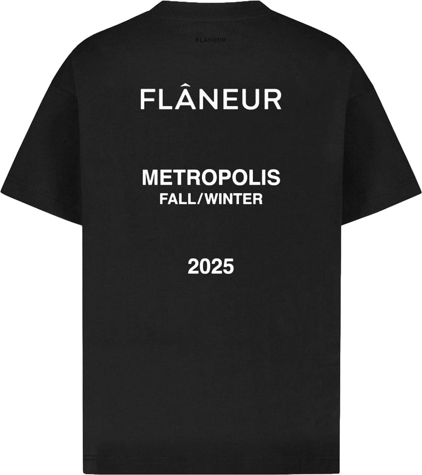 FLÂNEUR Collection T-Shirt | Black Zwart
