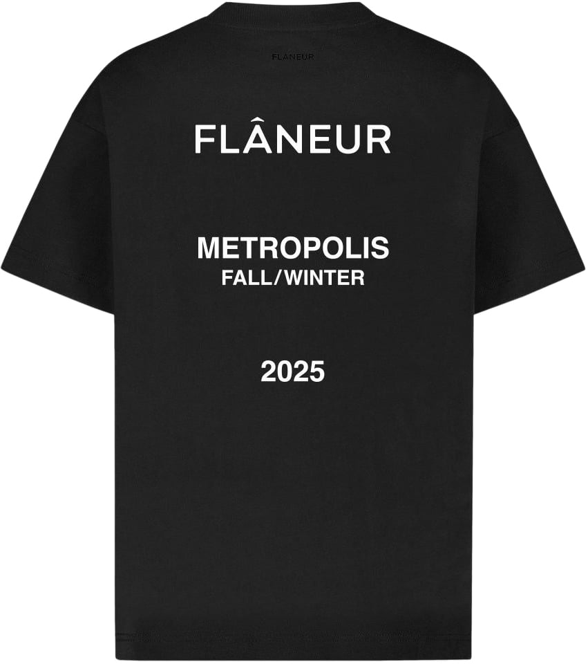 FLÂNEUR Collection T-Shirt | Black Zwart