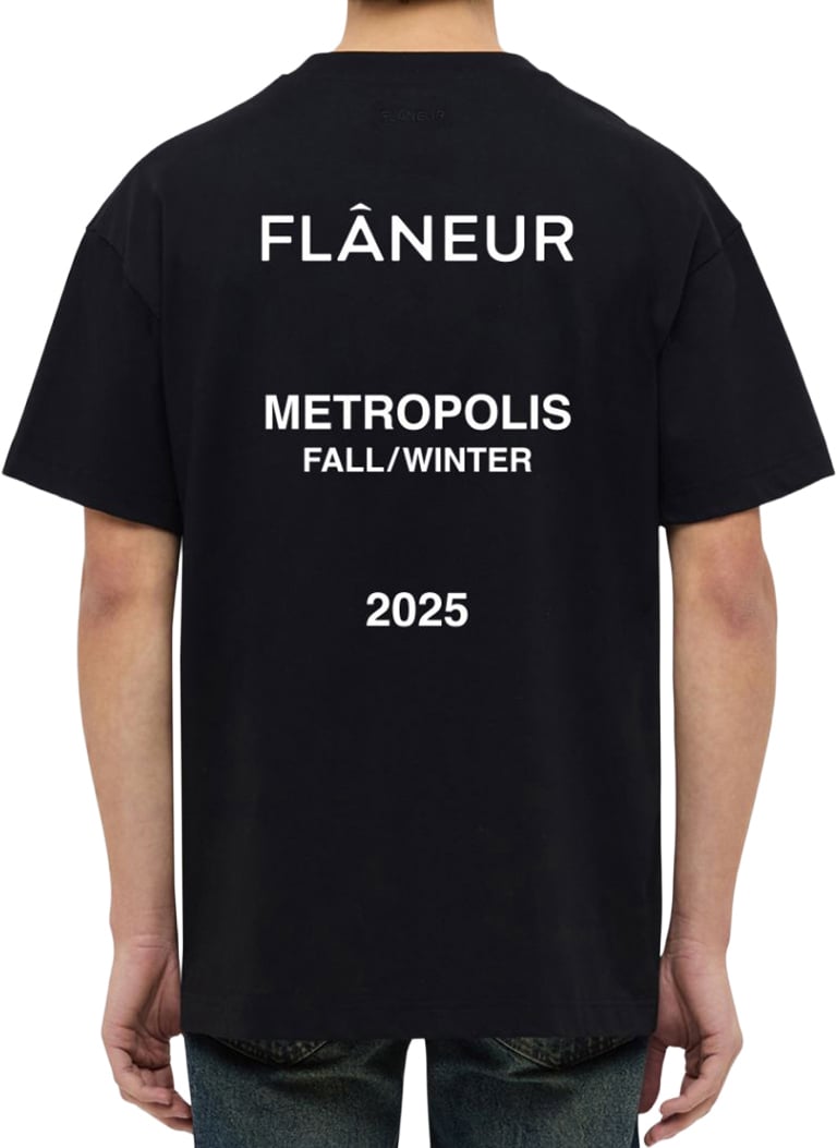 FLÂNEUR Collection T-Shirt | Black Zwart
