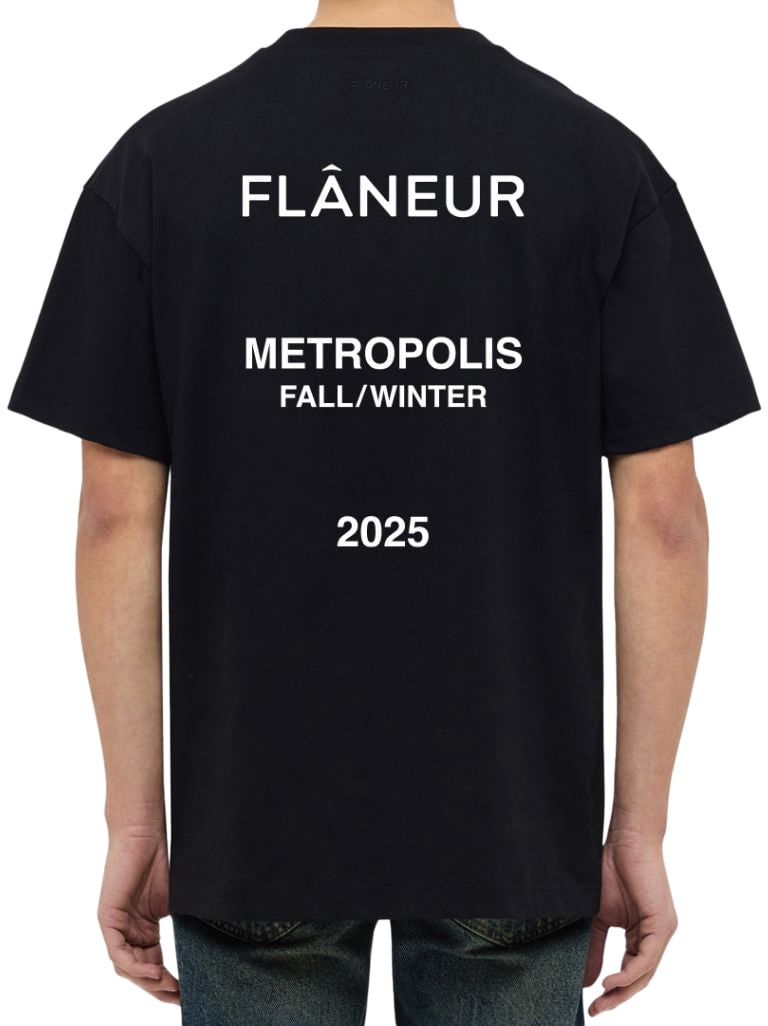 FLÂNEUR Collection T-Shirt | Black Zwart