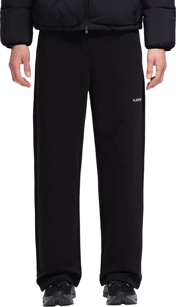 FLÂNEUR Logo Sweatpants | Black Zwart