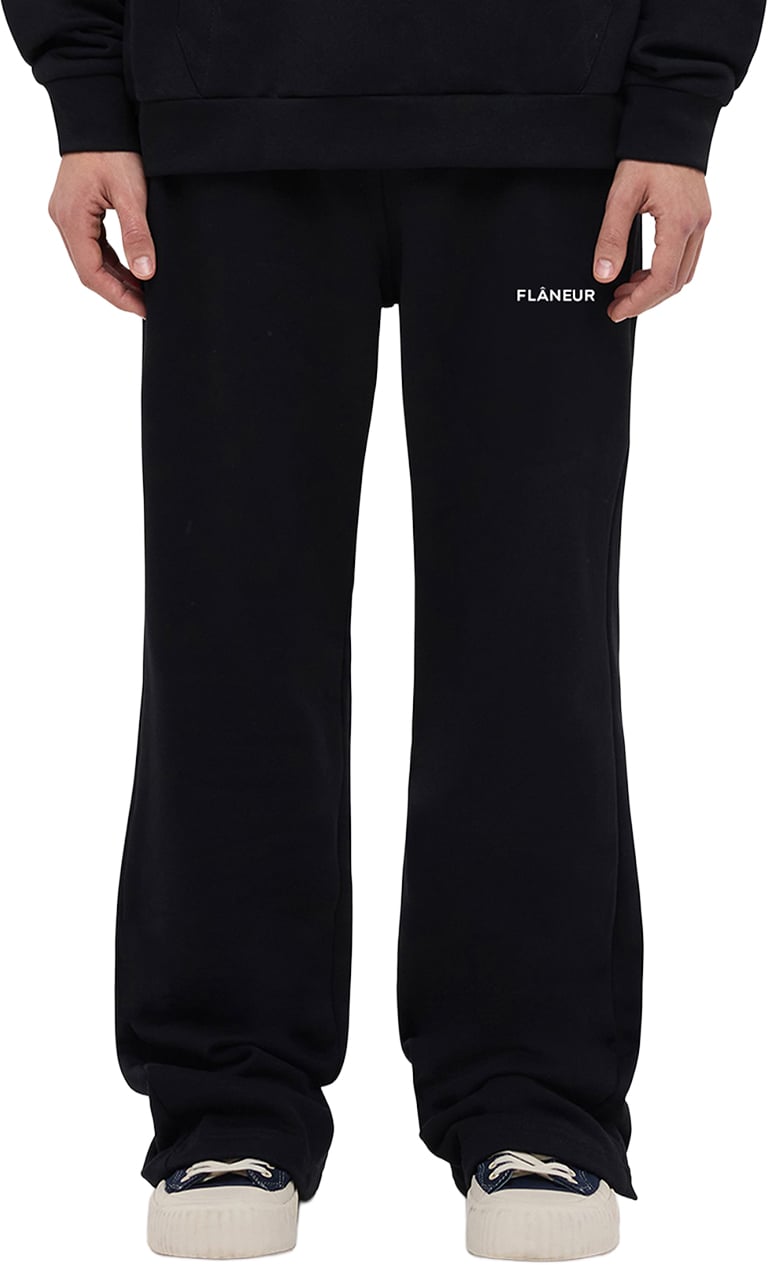 FLÂNEUR Logo Sweatpants | Black Zwart