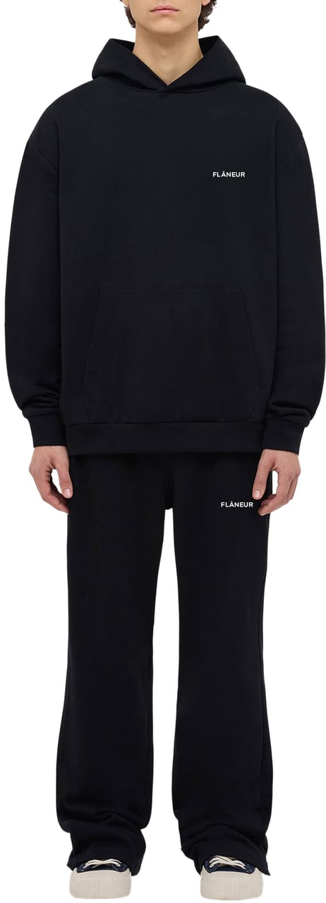 FLÂNEUR Logo Sweatpants | Black Zwart