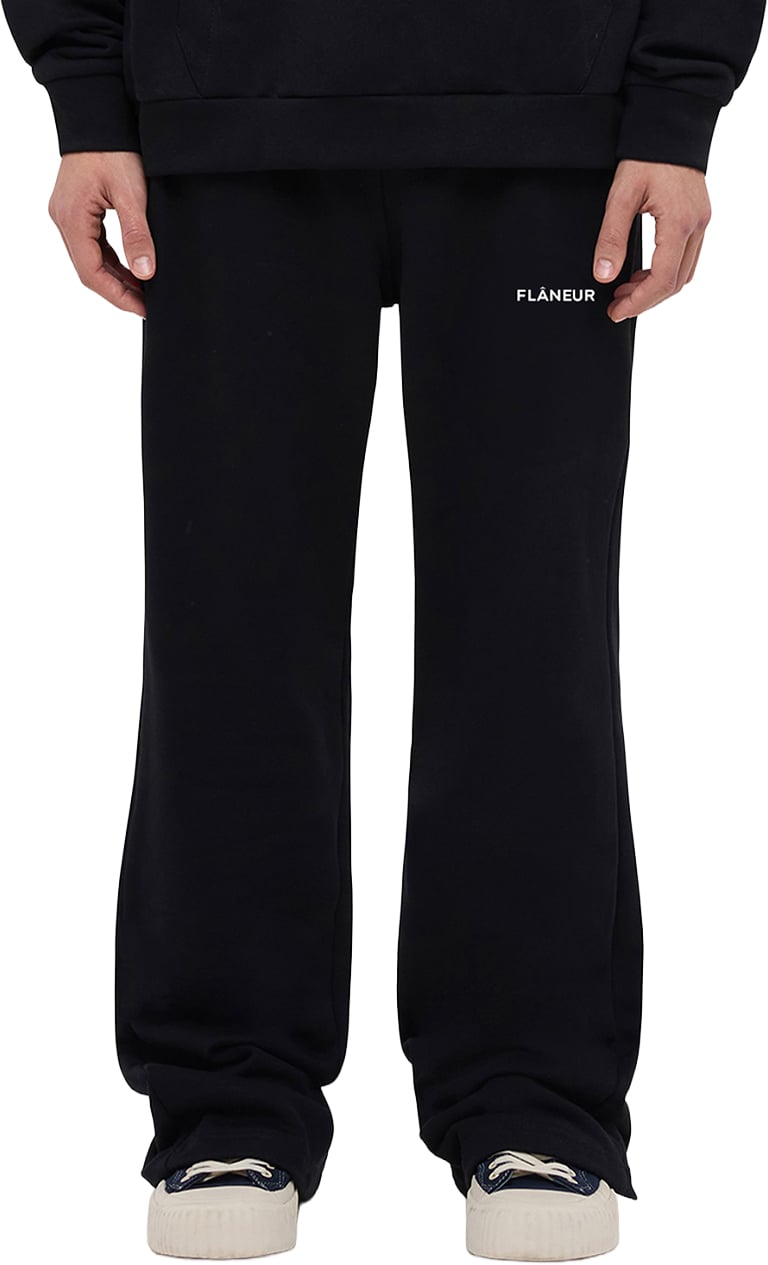 FLÂNEUR Logo Sweatpants | Black Zwart