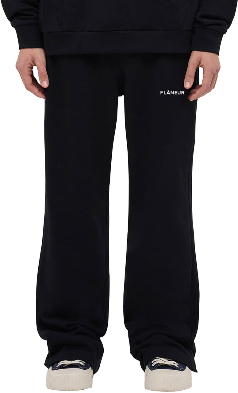 FLÂNEUR Logo Sweatpants | Black Zwart
