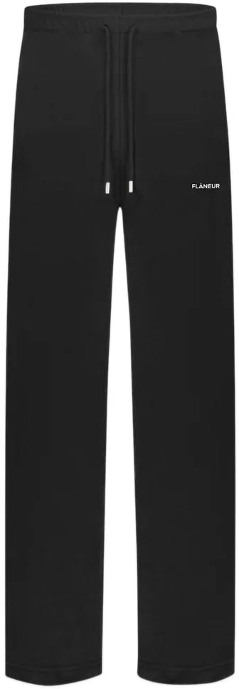 FLÂNEUR Logo Sweatpants | Black Zwart