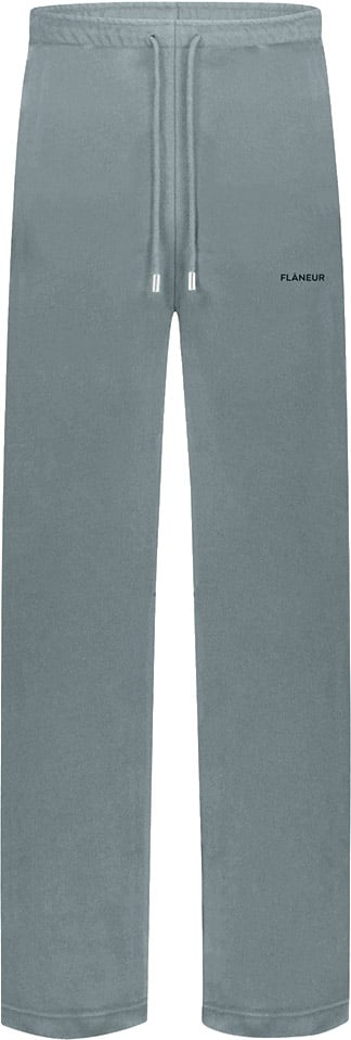 FLÂNEUR Logo Sweatpants | Steel Green Groen