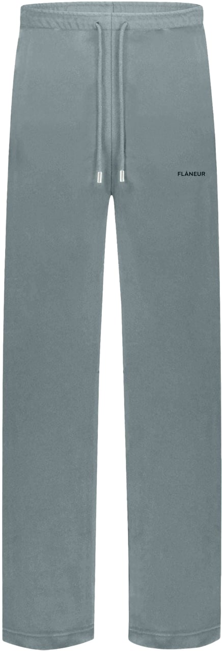 FLÂNEUR Logo Sweatpants | Steel Green Groen