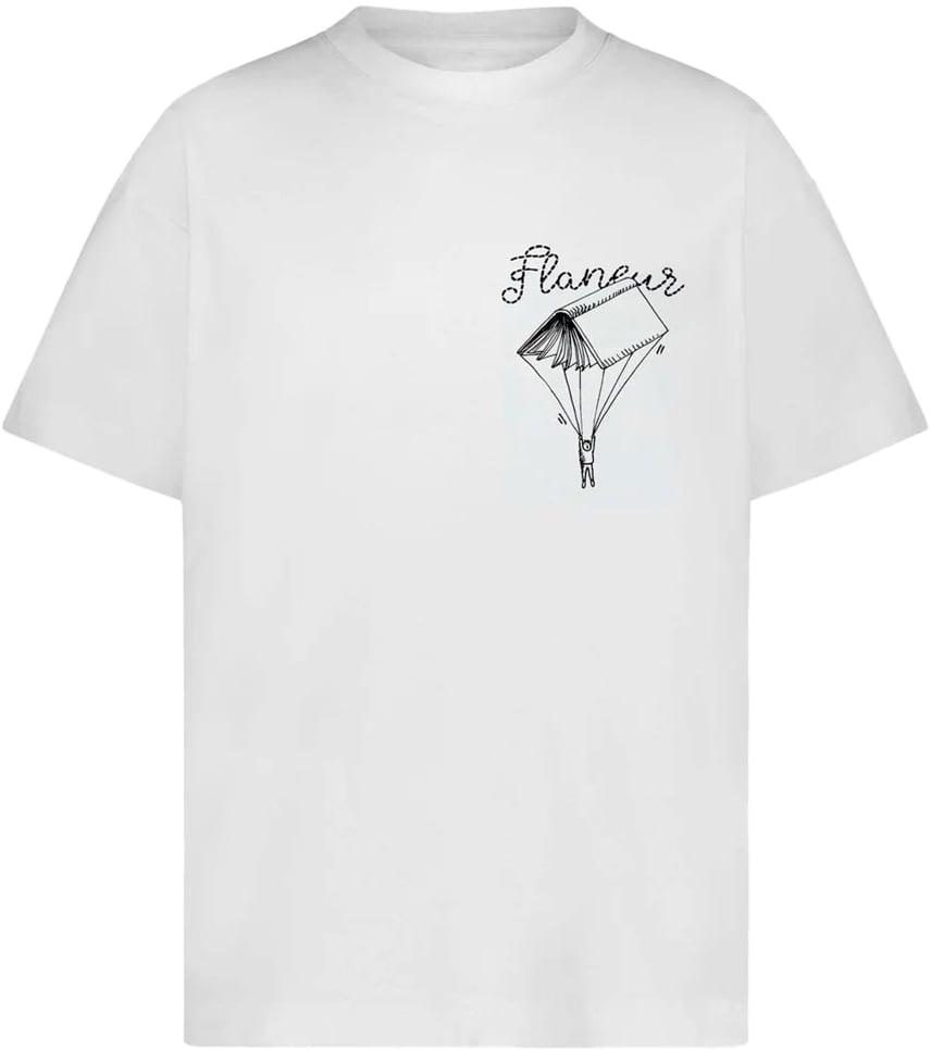FLÂNEUR One for the Books T-Shirt | White Wit