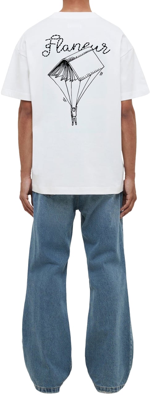 FLÂNEUR One for the Books T-Shirt | White Wit