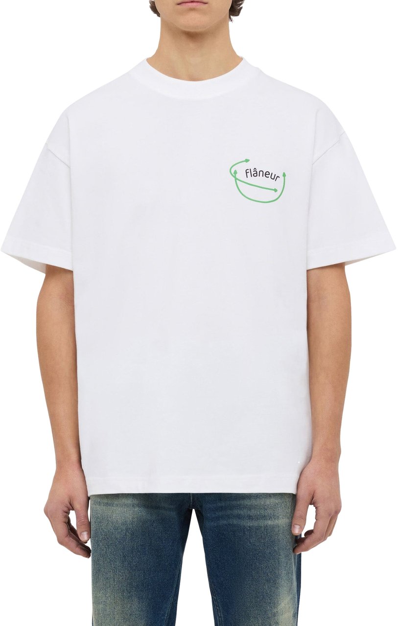FLÂNEUR Vision Graphic T-Shirt | White Wit