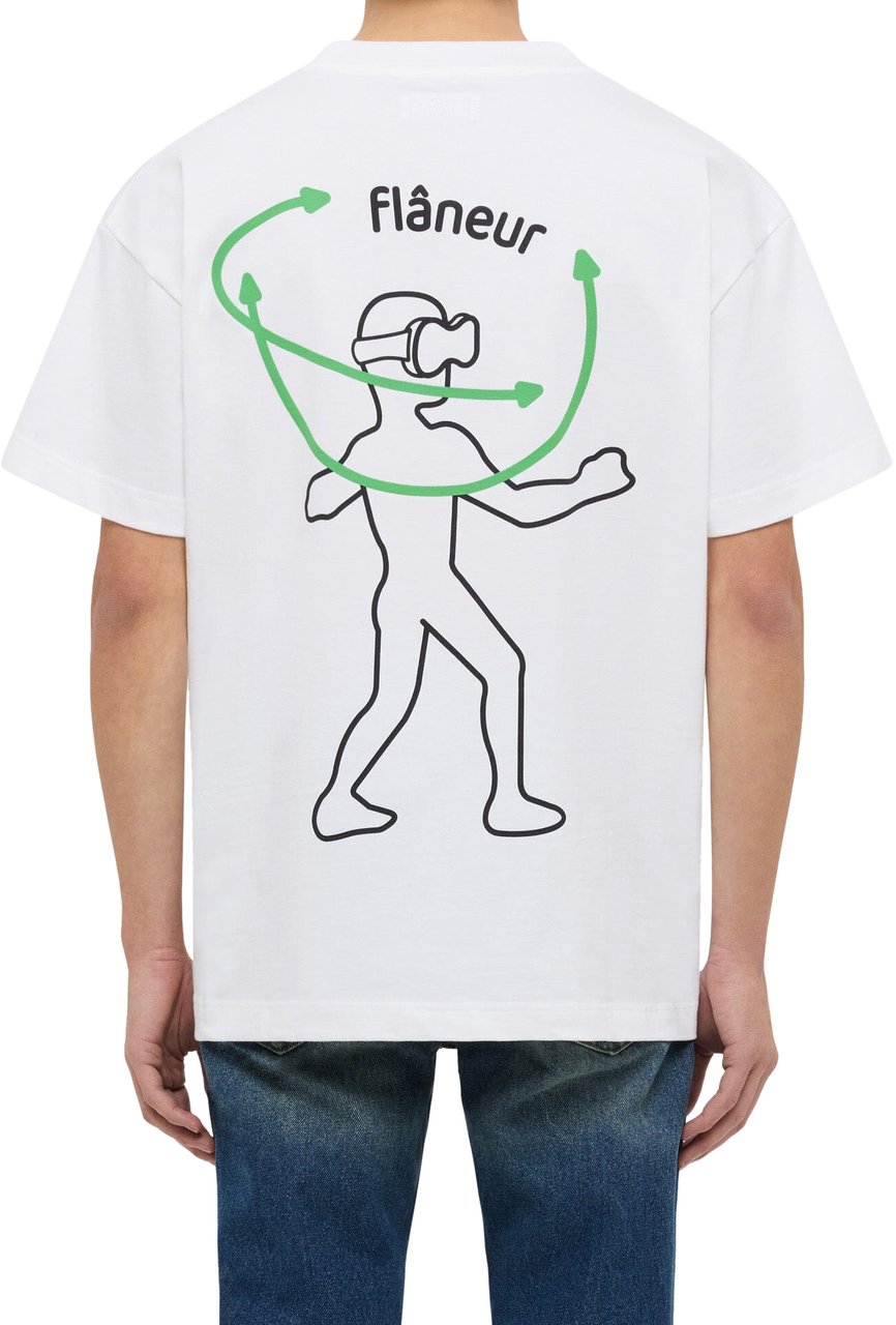 FLÂNEUR Vision Graphic T-Shirt | White Wit