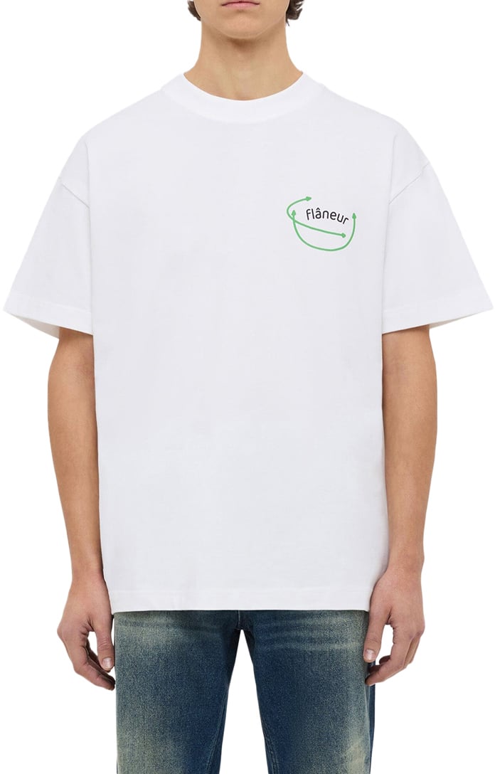 FLÂNEUR Vision Graphic T-Shirt | White Wit