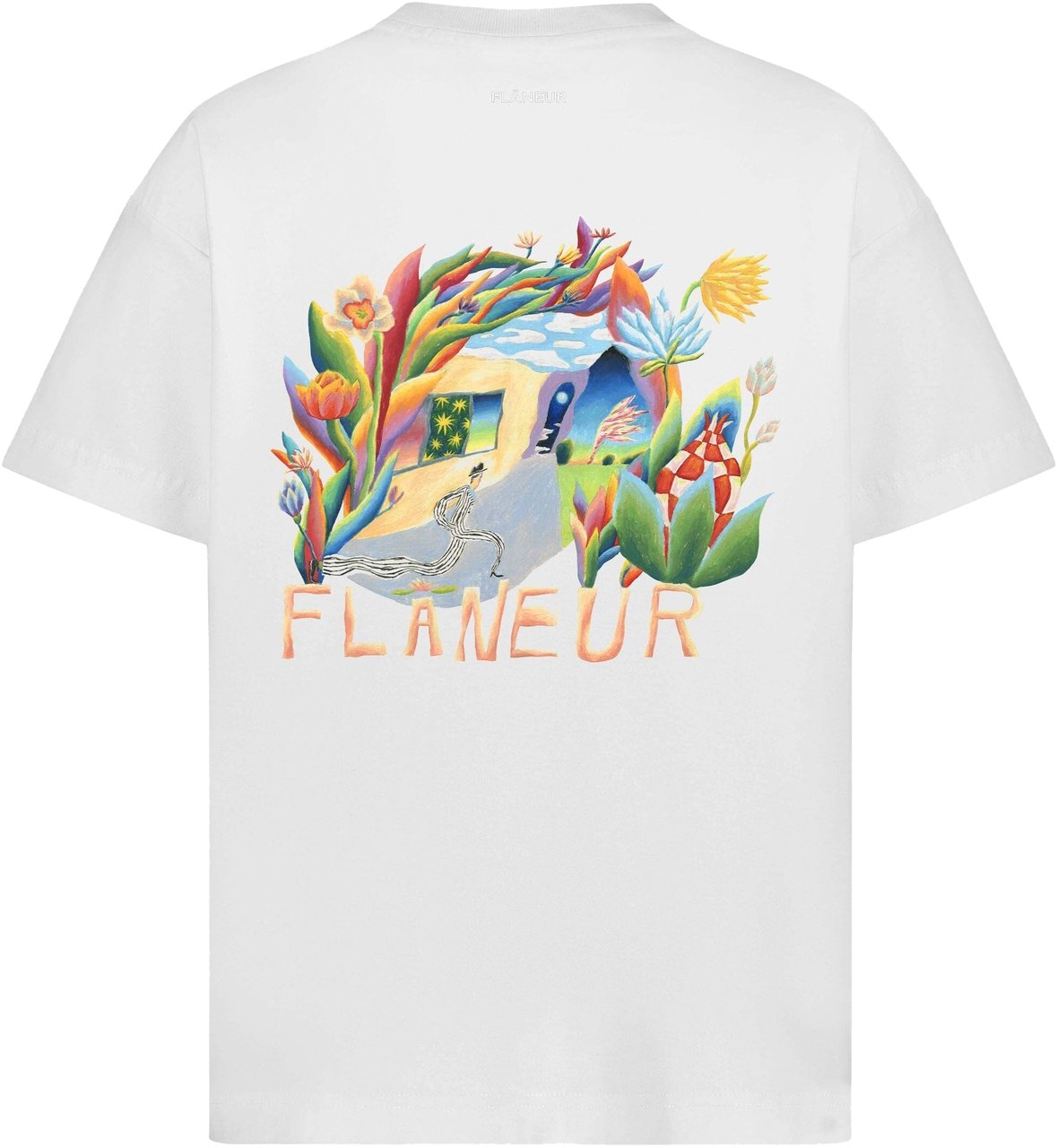 FLÂNEUR Passage of Time T-Shirt | White Wit
