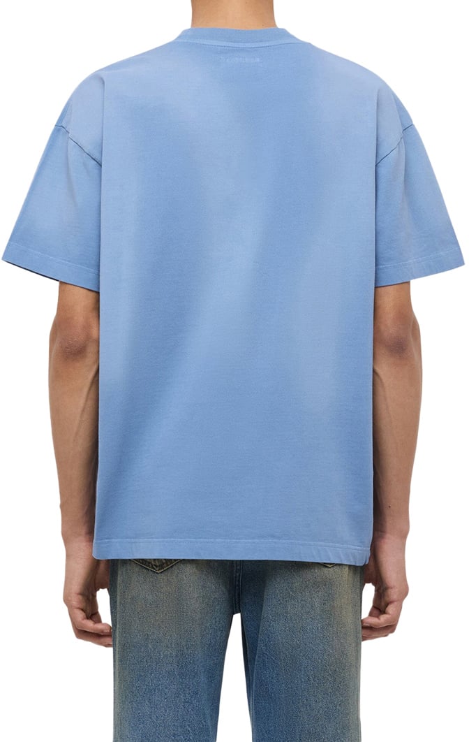 FLÂNEUR Printed Logo T-Shirt | Blue Blauw