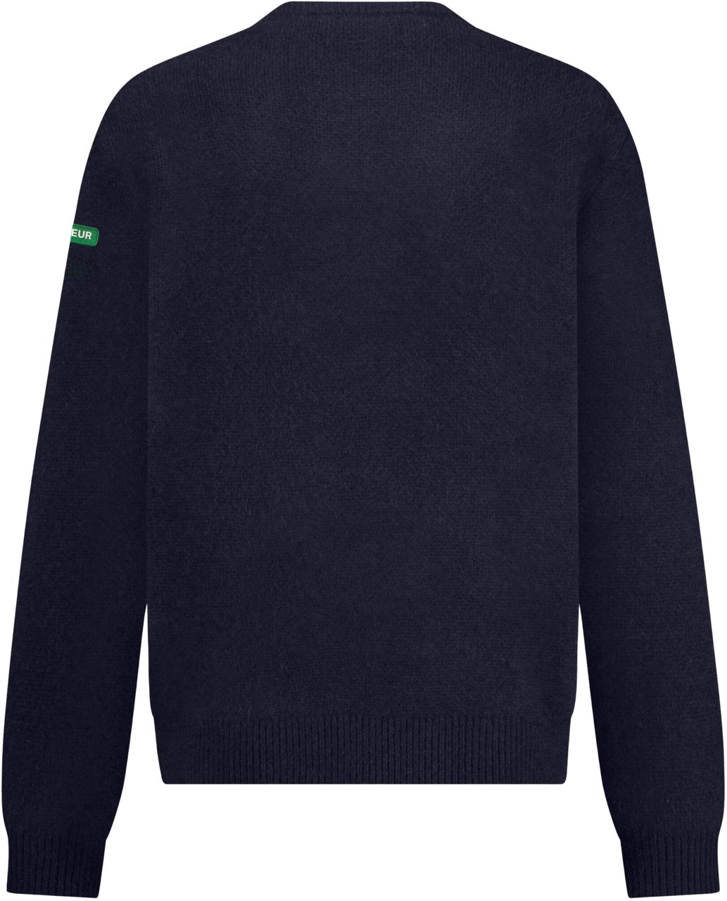 FLÂNEUR Badge Knit Sweater | Navy Blauw